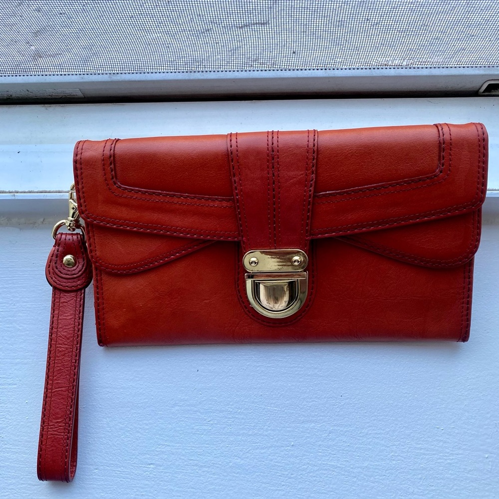 Vintage Leather Nordstrom Clutch/Wristlet